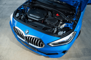 BMW engine services, European auto repair in Vacaville, CA at Motoring Specialists. Image of BMW engine bay highlighting precision engineering, advanced diagnostics, and specialized service for optimal performance and long-term reliability.